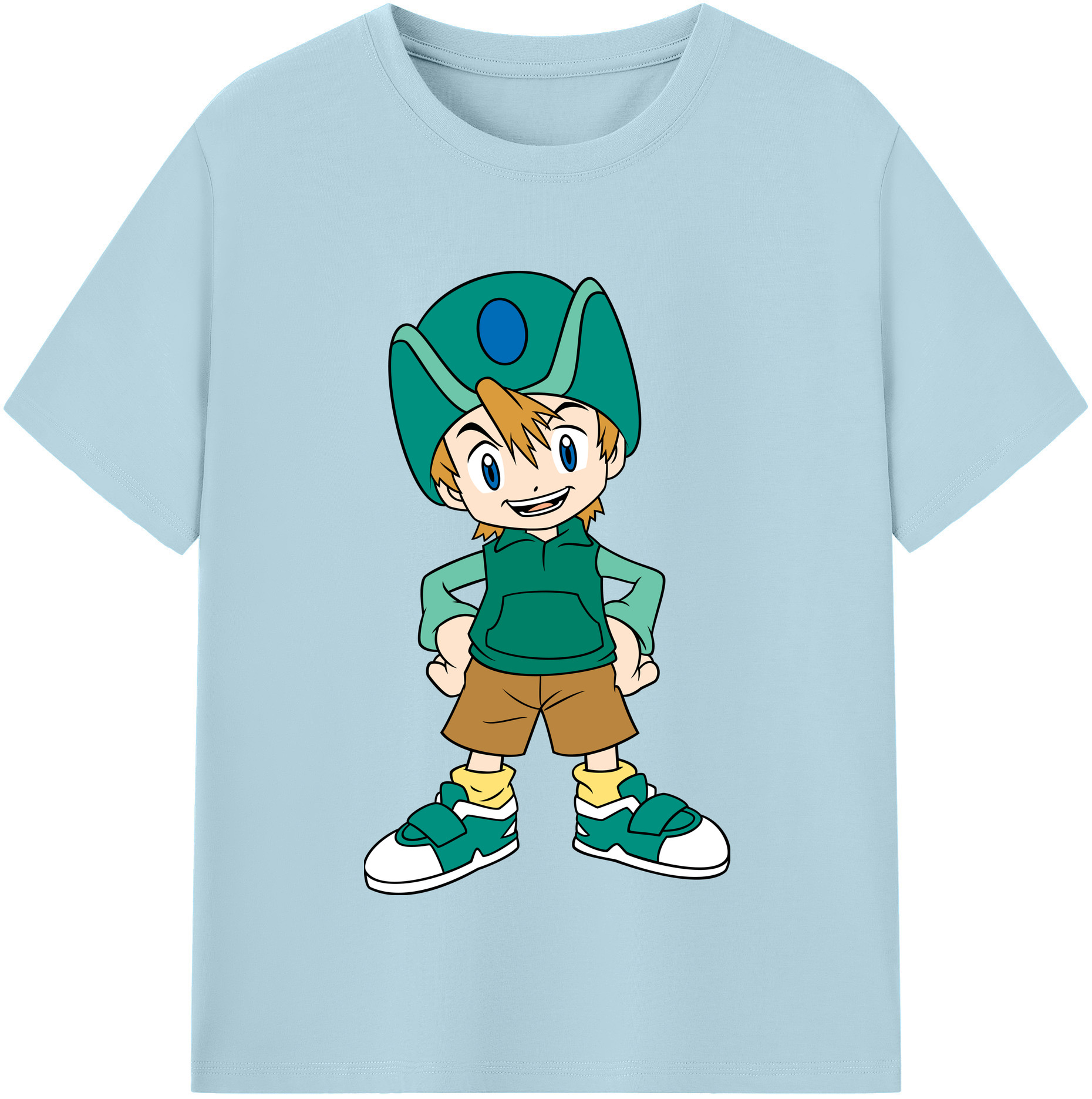 （画像用） Digimon デジタルモンスター/デジモン 綿100％半袖Tシャツ（フロントプリント）